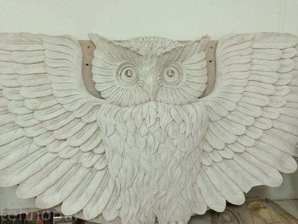 Орнитологические скульптуры из гипса